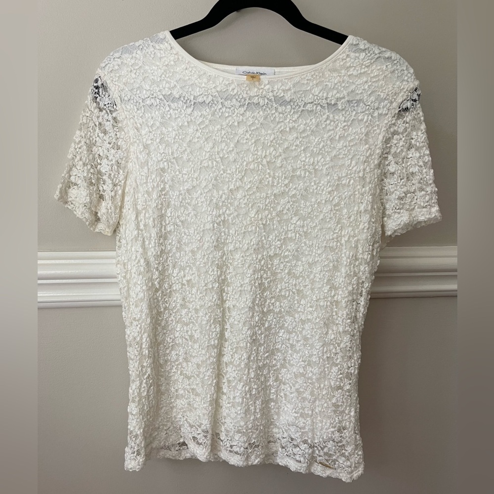 CALVIN KLEIN lace blouse